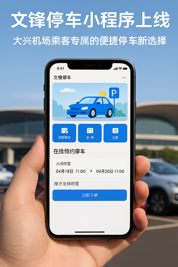拼接送or專車接送，大興機場文鋒停車給你兩種選擇自由